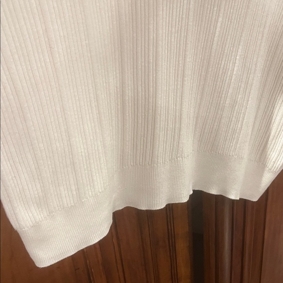 Sancia Teofila Cream / Off White Sweater with Brown Trim - Picture 7 of 11